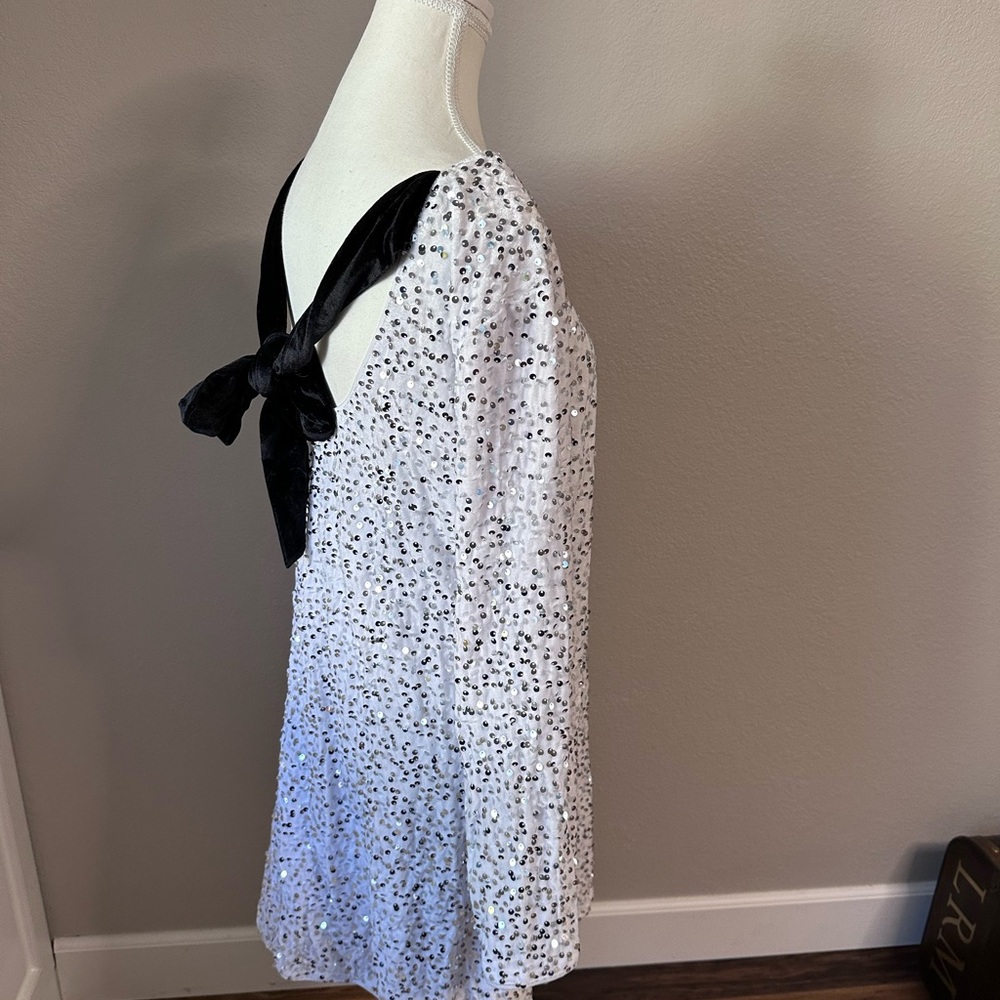 Cupshe White/ Silver Sequined Dress